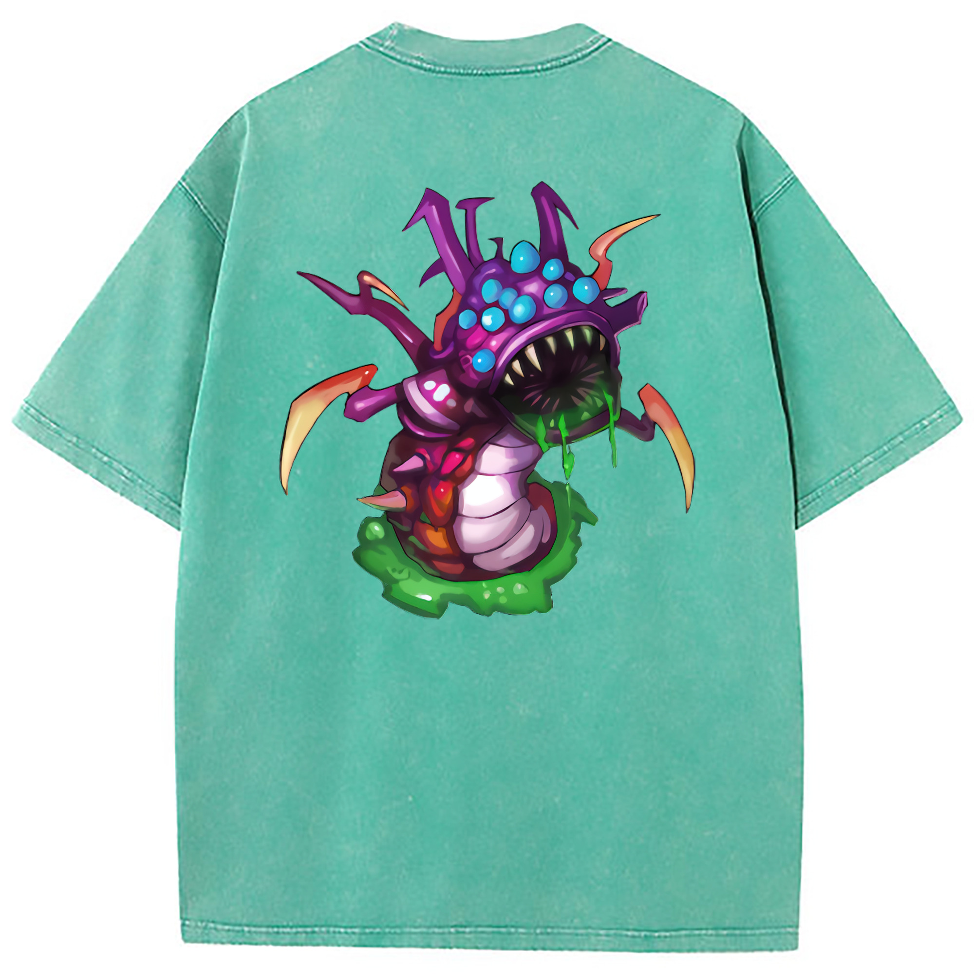 （画像用） リーグ・オブ・レジェンド League of Legends LOL 綿100% ヴィンテージ風 半袖Tシャツ（背面プリント）